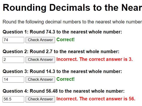 Rounding To Nearest Whole Number Interactive Worksheet Teaching Resources