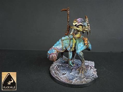 Kroot Unit And Knarloc Riders Converted Painted Warhammer 40k Etsy