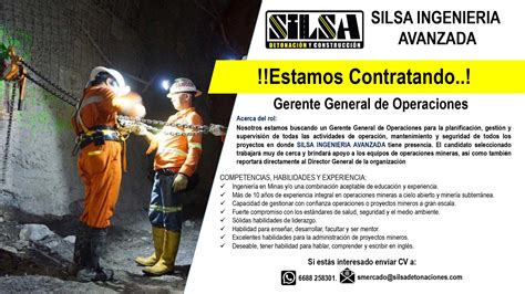 Oportunidad Laboral En Silsa