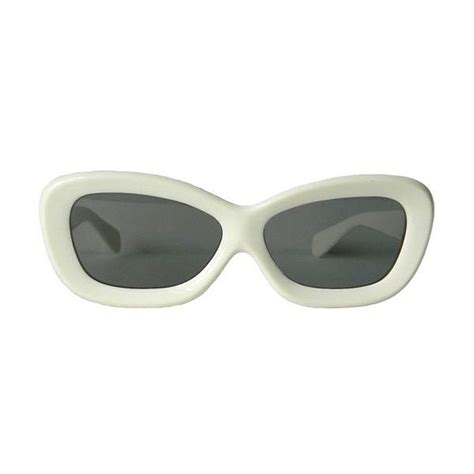 White 1960 S Mod Sunglasses 45 Liked On Polyvore Featuring Accessories Eyewear Sunglasses