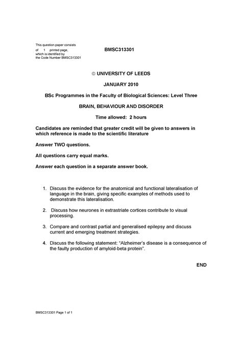 Exam January 2010 Questions This Question Paper Consists Of 1