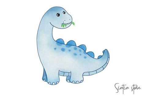 Dinosaurs Watercolor Clipart 7 Graphic By Siatia · Creative Fabrica