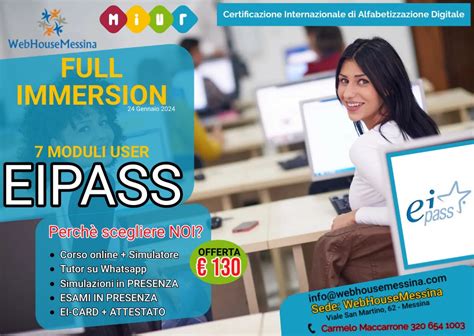 FULL IMMERSION Personale ATA GPS Eipass 7 Moduli User WebHouseMessina