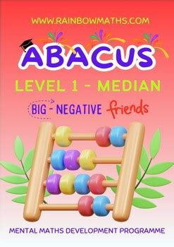 Abacus Soroban Negative Friends Mental Maths Median Tpt