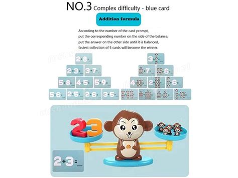 Monkey Match Math Balancing Game - Focusgood