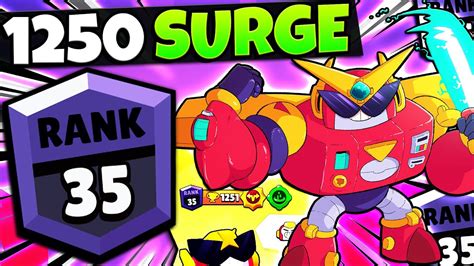 My First Ever 1250 Trophy Brawler Rank 35 Surge In Brawl Stars Youtube