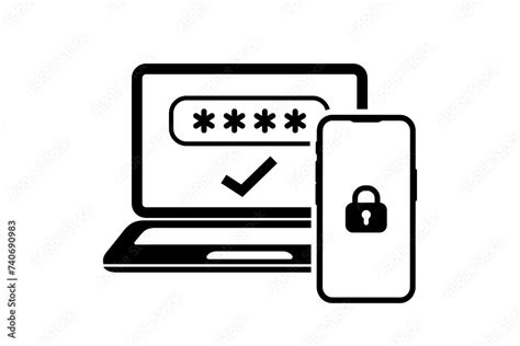 Two Step Authentication Icon Verification Push Code Message On Phone