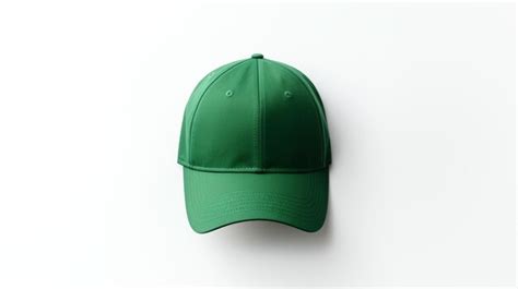 Premium Photo Photo Of Green Baseball Cap Isolated On White Background