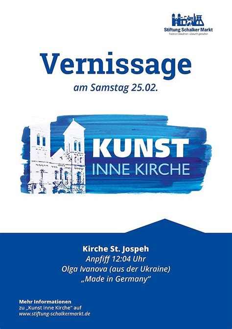 Kunst Inne Kirche Einladung Zur Vernissage Made In Germany Kath