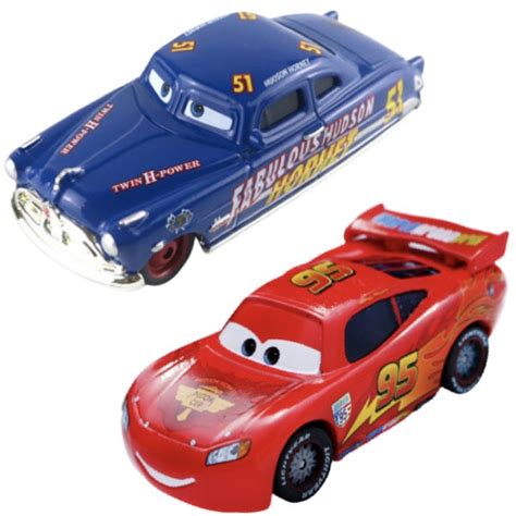 Kit 2 Carrinho Filme Carros Disney Doc Fabulous McQueen 1 55 Shopee