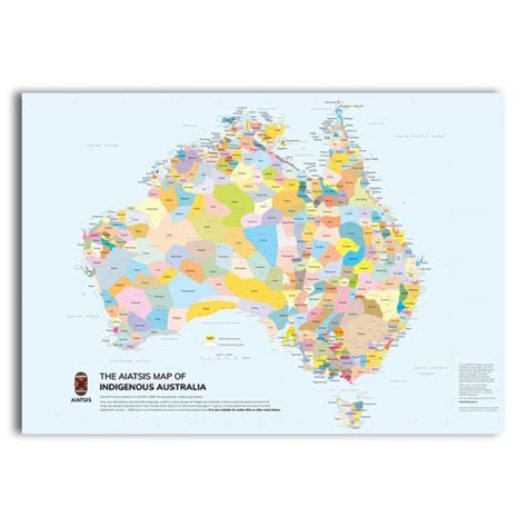 Aiatsis Wall Map Of Indigenous Australia Large Geographica