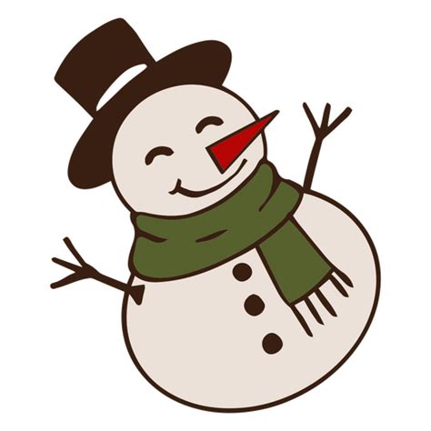 Design PNG E SVG De Boneco De Neve Para Decoração De Natal Para Camisetas