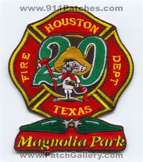 Houston Fire Department Station 20 Patch Texas TX v2 – 911Patches.com