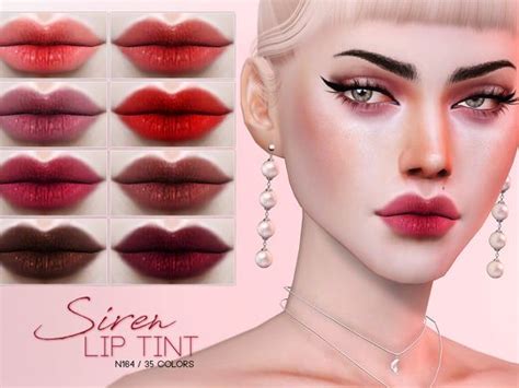 Lips In 35 Colors Found In TSR Category Sims 4 Female Lipstick