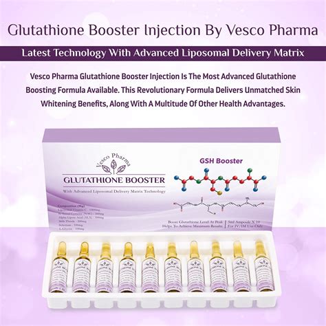 Buy Vesco Pharma Glutathione Booster Injection Tamaz Global