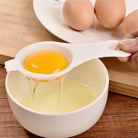 Household Plastic White Egg Yolk Seperator Separator Kitchen Cooking