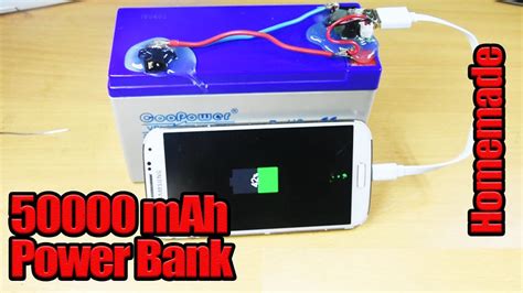 How To Make A Mah Power Bank From V Battery Homemade