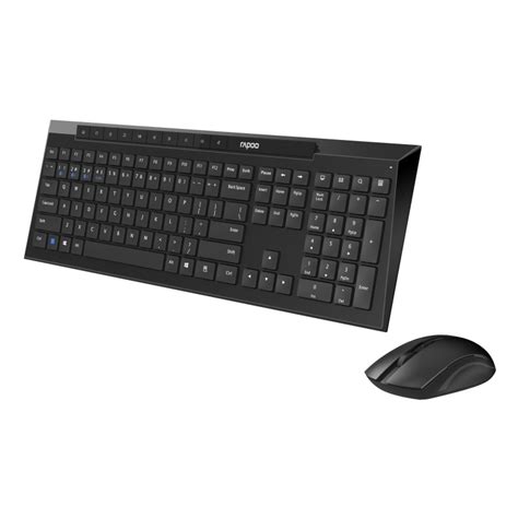 Rapoo 8210M Combo Teclado y Ratón Inalámbricos Multimodo Qwerty Negro