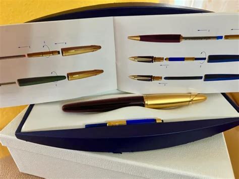 Stylo Plume Waterman Edson Rouge Eur 58000 Picclick Fr