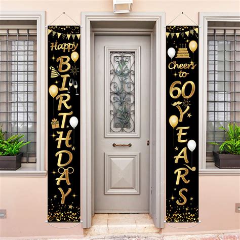 Buy 2 Pieces 60th Birthday Party Decorations Cheers To 60 Years Banner