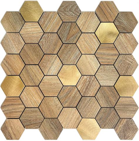 Homeymosaic Sheets Backsplash Peel And Stick Hexagon Tile Stick On