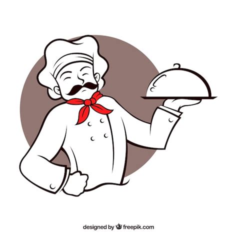 Premium Vector Restaurant Chef Character