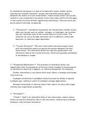 Understanding Interstitial Compounds in Materials Science | Course Hero