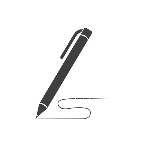 Pen Icon Vector Write And Draw With A Pen Templates Are Used For