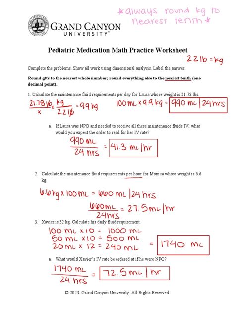 Kids Corner Medication Math Pharmacy For Me Worksheets Library