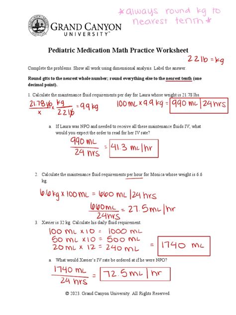 Free Pharmacy Technician Math Worksheet Download Free Pharmacy