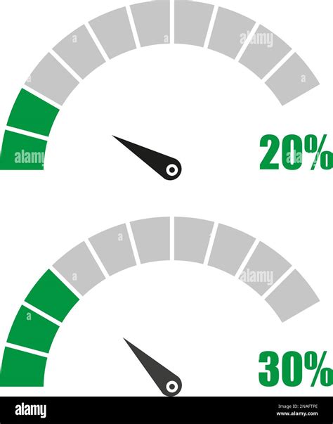 Set Of Speedometer Or Rating Meter Signs Infographic Gauge Element With