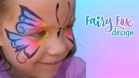 Simple And Stunning Full Face Butterfly Face Painting Tutorial Youtube