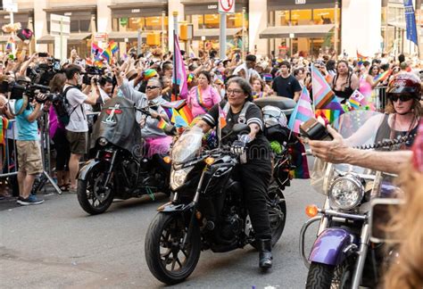 NYC LGBTQ Pride Parade on 5th Ave in Manhattan, New York on June 26 ...