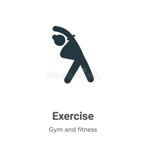 Exercise Icon Vector Sign And Symbol Isolated On White Background Stock