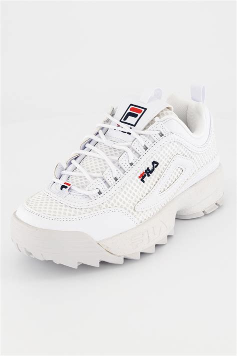 Fila Pantofi Sport Cu Strat Exterior Din Plasa Disruptor Alb