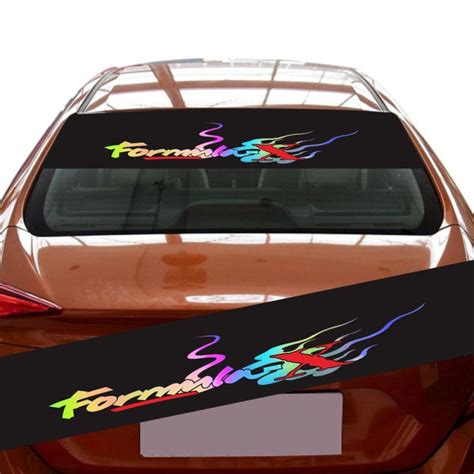 Cheap Colorful Reflective Decoration Decals Car Stickers Styling Front