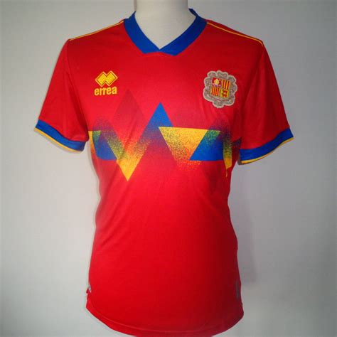 Andorra Errea Mens Home Football Shirt New Multiple Sizes