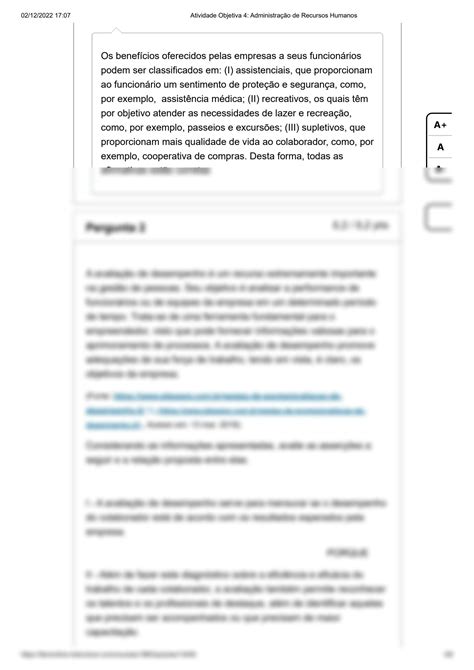SOLUTION Atividade Objetiva 4 Administra O De Recursos Humanos Studypool