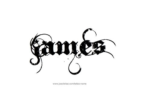 the name james tattoos - smallfashiondesignstudioworkspace