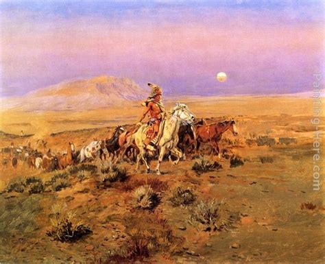 Charles Marion Russell The Horse Thieves Painting | Best The Horse ...