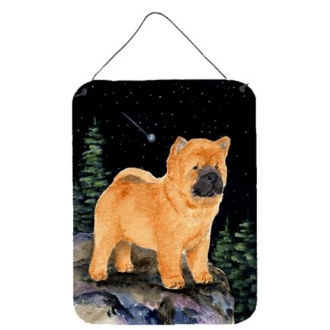 Carolines Treasures Ss8488ds1216 Starry Night Chow Chow Wall Or Door Hanging Pr 16hx12w Pick