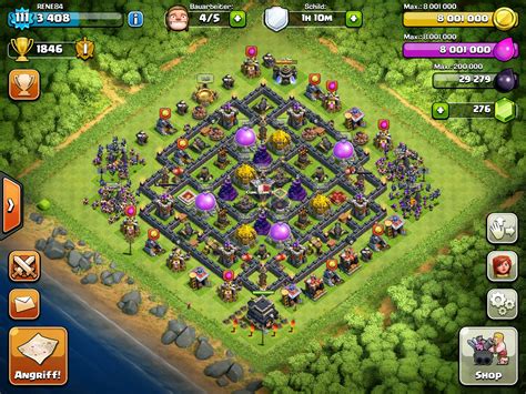 Clan Dam Des Rathaus Farming Base