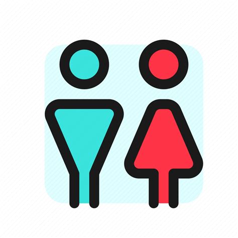 Unisex Man Woman Bathroom Couple Pair Toilet Icon Download On Iconfinder