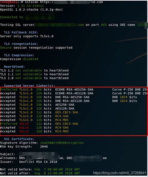 Tls Ssl 协议变换和密码套件修改，同时tls信任证书生成 Ssl密码套件修改 Csdn博客