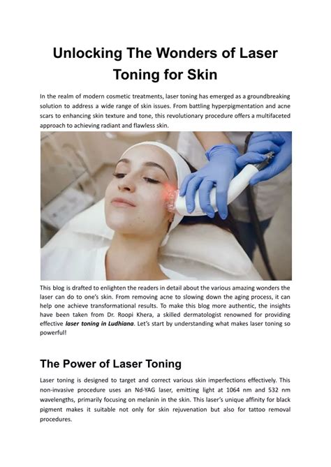 Ppt Unlocking The Wonders Of Laser Toning For Skin Powerpoint