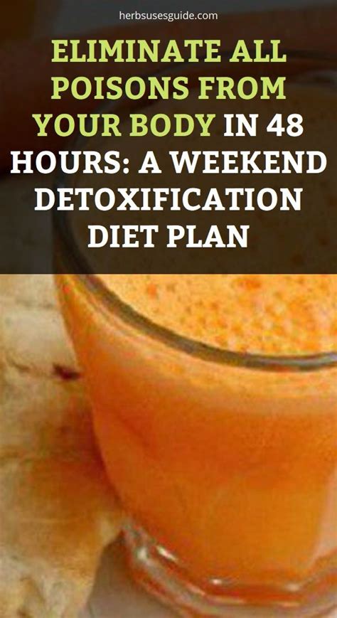 Eliminate All Poisons From Your Body In 48 Hours A Weekend Detoxification Diet Plan