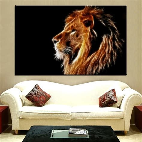 Best Collection Of Lion Wall Art