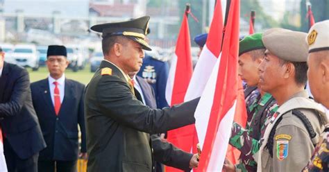 Peringati Hari Lahir Pancasila Kasrem Gatam Sampaikan Amanat