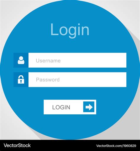 Login Interface Username And Password Royalty Free Vector