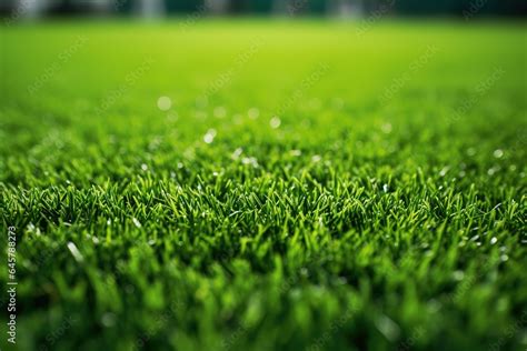 close  soccer field lines background soccer pitch grass football